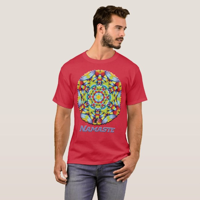 Tiers Namaste Kaleidoscope T Shirt (Hel framsida)