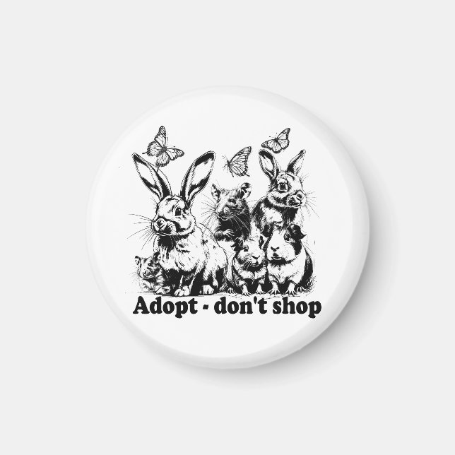 Tierschutz - Adopt don't shop Magnet (Framsidan)