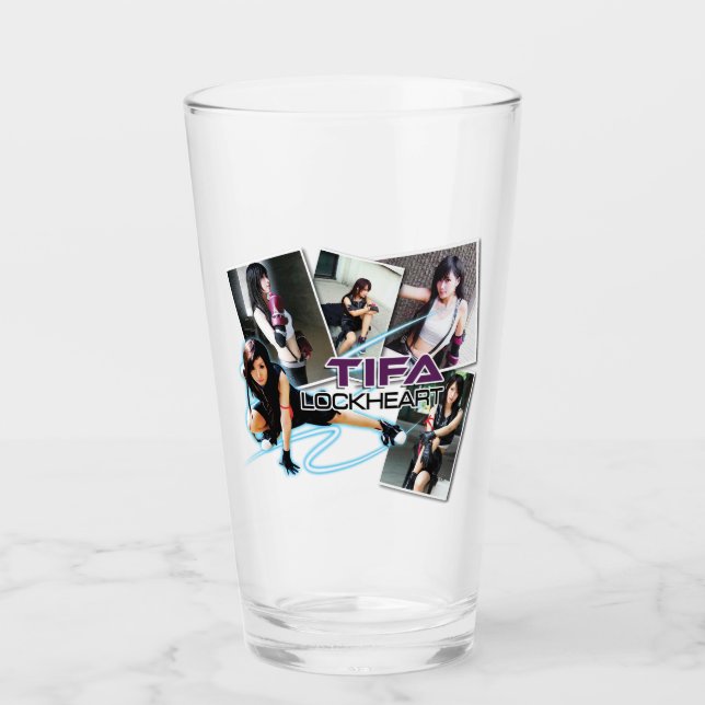 Tifa LockHeart Dricksglas Glaskopp (Framsida)