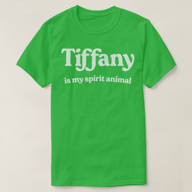 Tiffany är min själ på 80-talet. t shirt (Design framsida)