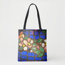 Tiffany Dogwood Stached Glass Tote Bag