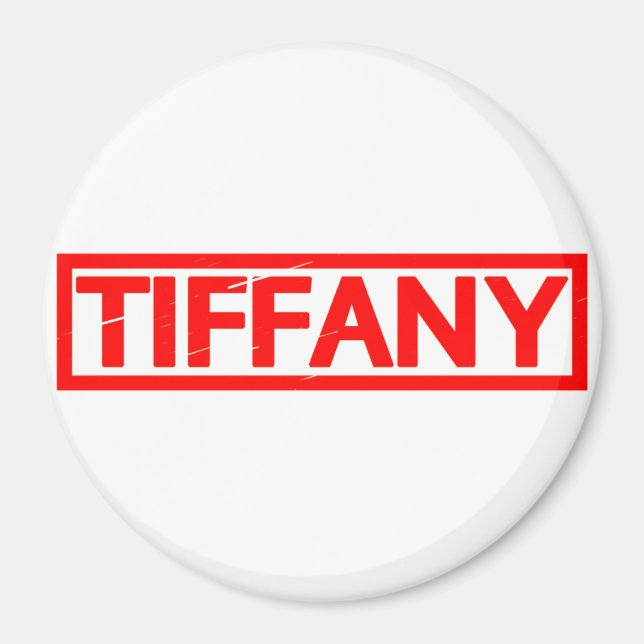 Tiffany Frimärke Magnet (Framsidan)