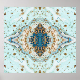 Tiffany Guld: Luxury Marble Seamless Poster