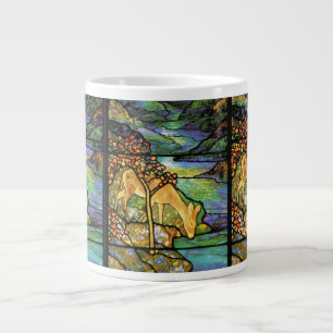 Tiffany, lagrade glaset Hjort Jumbo Mugg
