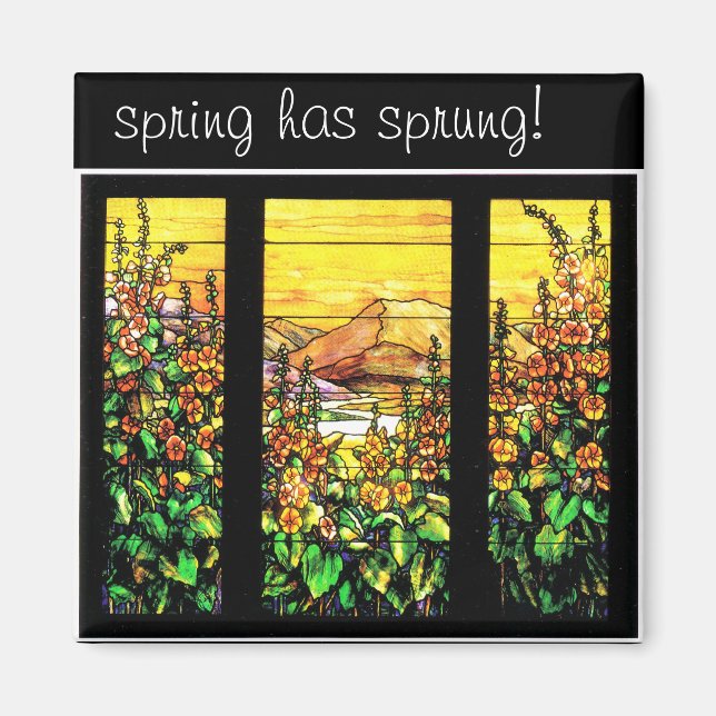 Tiffany-lagrade glasmagneter magnet (Framsidan)