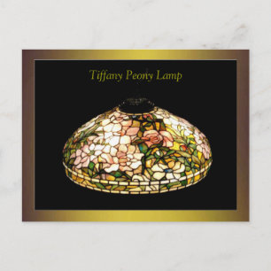 Tiffany Lamp Fine Art Excellant Vykort