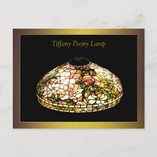 Tiffany Lamp Fine Art Excellant Vykort (Framsida)