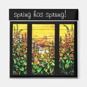 Tiffany målat glassmagnet magnet