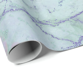 Tiffany Rosa Aqua Sapphire Lila Abstrakt Marble Presentpapper