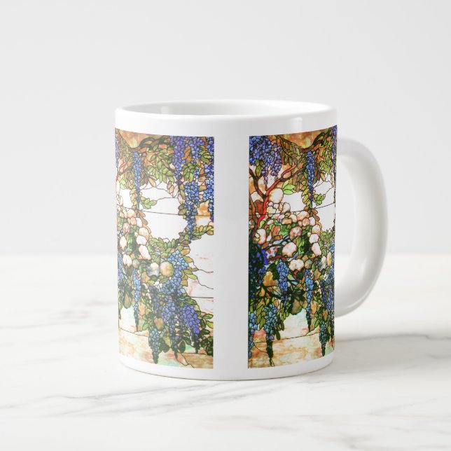 Tiffany, slipat glas Wisteria Jumbo Mugg (Framsida höger)
