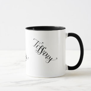 Tiffany som upprepar mönsternamnmuggen mugg
