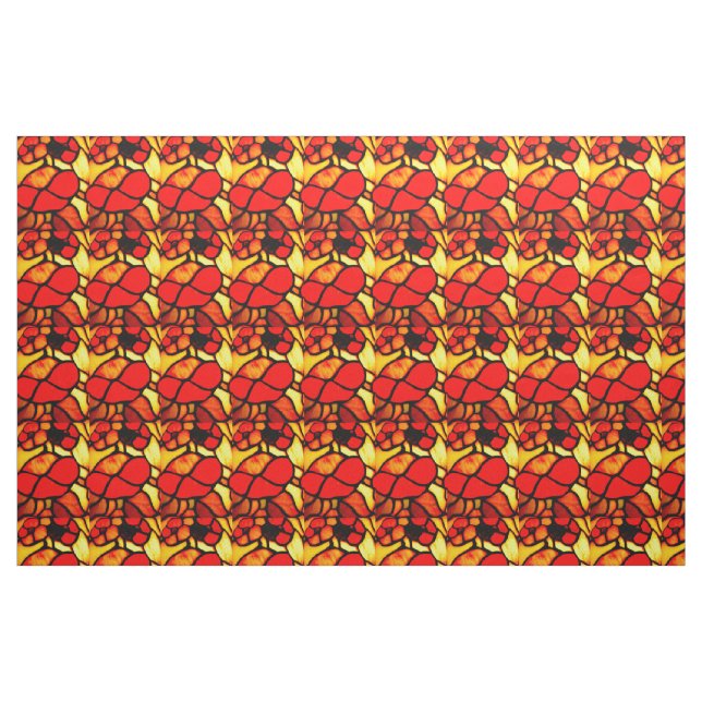 TIFFANY STAINED GLASS MÖNSTER TYG (Fat Quarter)