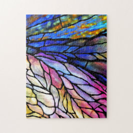 Tiffany-Stil-lagrade glaset Jigszle Puzzle Pussel