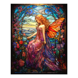 Tiffany Stil-lagrade Magic Fairy Fototryck