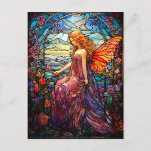 Tiffany Stil-lagrade Magic Fairy Helg Vykort