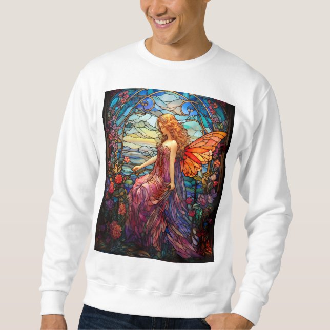 Tiffany Stil-lagrade Magic Fairy Lång Ärmad Tröja (Framsida)