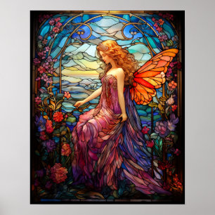 Tiffany Stil-lagrade Magic Fairy Poster