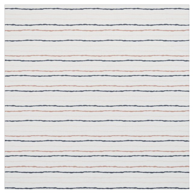 Tiffany Stilar Ro Guld & Navy Stripe Mönster Tyg (Provkarta)