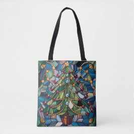 Tiffany-Style Stained Glass Christmas Tree Tygkasse