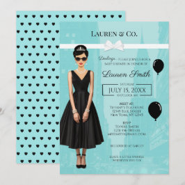 Tiffany's Baby and Co Audrey Shower Invitation Inbjudningar