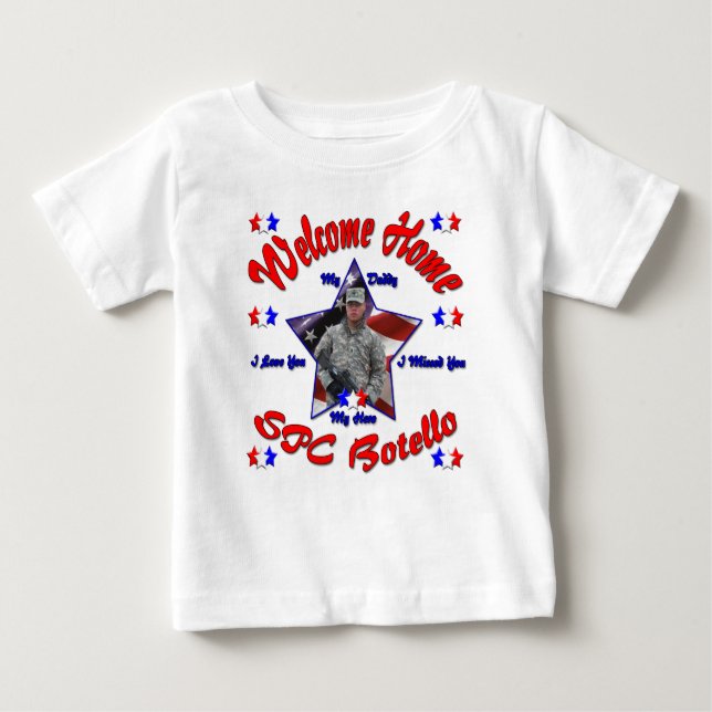 Tiffany's Customized Welcome Home Pappa Shirt T (Framsida)