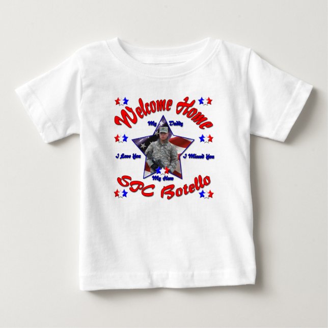 Tiffany's Customized Welcome Home Pappa Shirt T Shirt (Framsida)