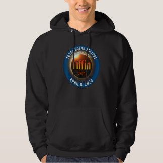 Tiffin Ohio OH Total solförmörkelse 2024 3 Hoodie