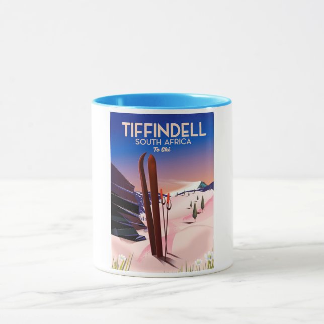 Tiffindell Sydafrika skidaffisch Mugg (Center)