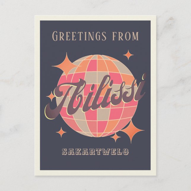 Tiflis Tbilisi Georgia Sakartolo europe hälsning Vykort (Framsida)