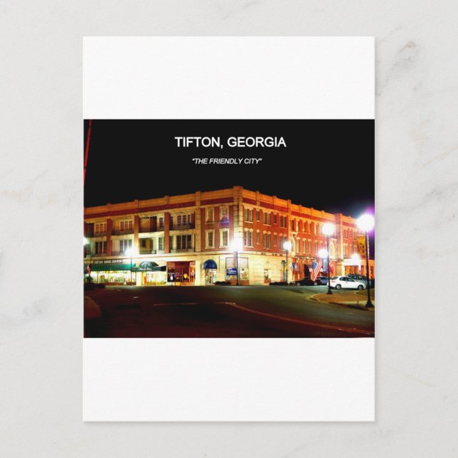 TIFTON, GEORGIEN VYKORT (Framsida)