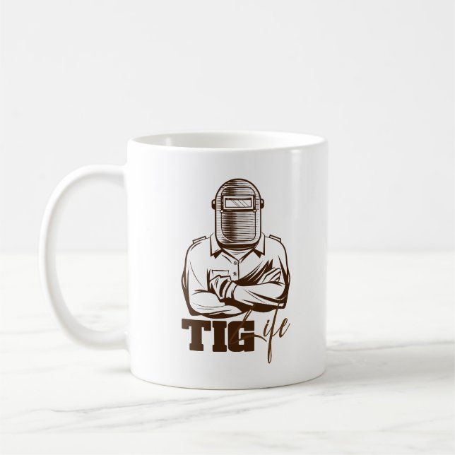 TIG Life Svetsare Stolthet Gåva Kaffemugg (Vänster)