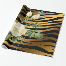 Tigar från lyxgnumodern Black Guld Ro Tigar Presentpapper