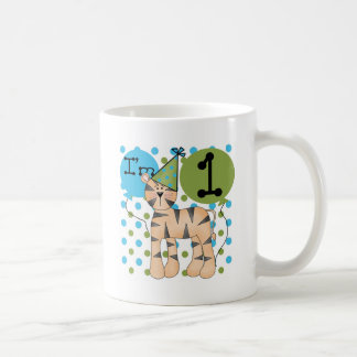Tiger 1:a födelsedag T-shirts och presenter Kaffemugg