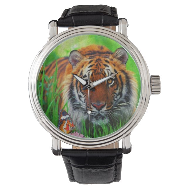 Tiger 1 Alternativ för bevakning och siffror Armbandsur (Framsida)