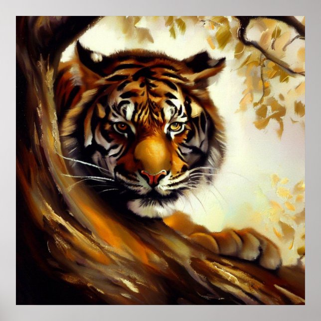 Tiger (5) Vild katt Poster (Framsidan)