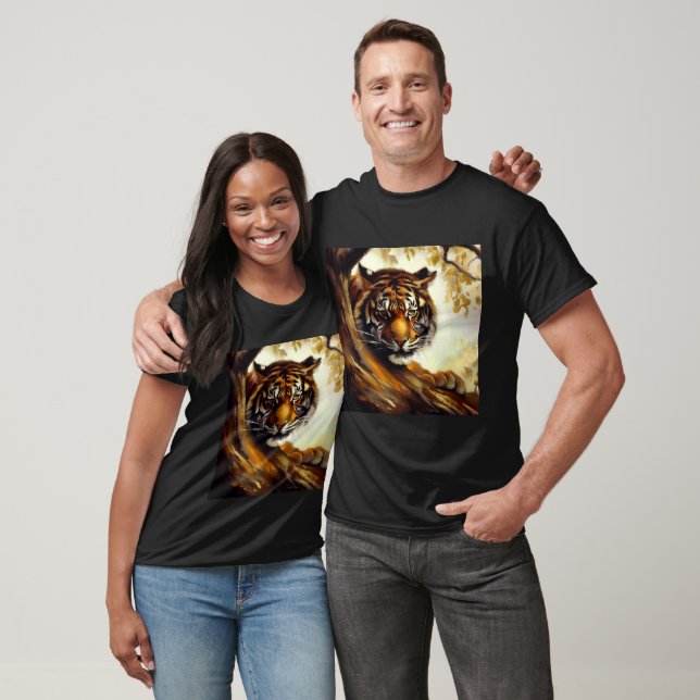 Tiger (5) Vild katt T Shirt (Unisex)