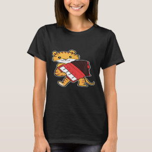 Tiger Accordion Accordion Player T Shirt