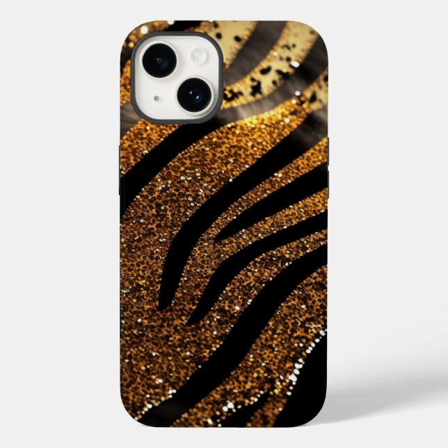 Tiger Agate Glitter iPhone Mate Tuff Fodral (Baksida)