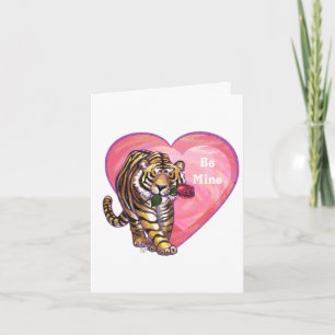 Tiger Alla hjärtans dag Helgkort