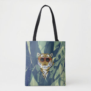 Tiger Allover Tote Bag Tygkasse