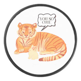 Tiger and Bunny Vänskap - Cute Animal Illustra