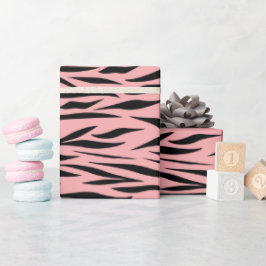 Tiger Animal Mönster Sweet sixteen Rosa Seamless Presentpapper