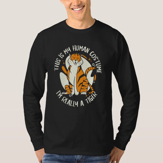 Tiger Animal Tigers T Shirt (Framsida)