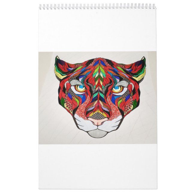 Tiger Anpassade Calendar Kalender (Omslag)