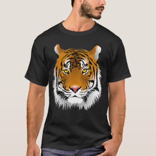 Tiger Ansikte Animal Lover Funny Tigers Zoo KIds B T Shirt