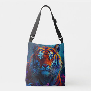 Tiger ansikte axelväska