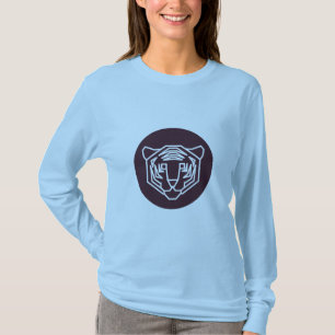 Tiger Ansikte Badge T Shirt