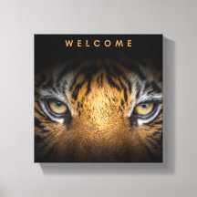 Tiger ansikte canvas