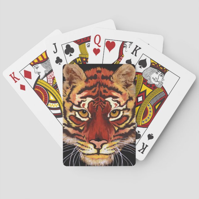 Tiger Ansikte Casinokort (Baksidan)