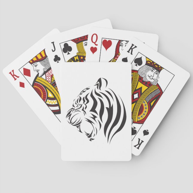 Tiger Ansikte Casinokort (Baksidan)